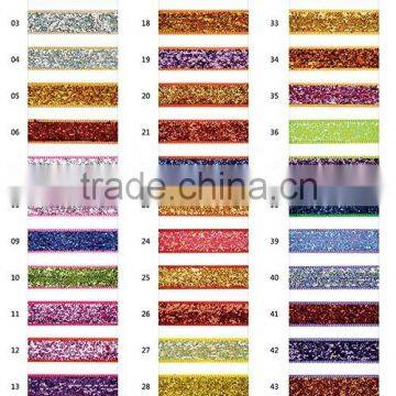 Sparkly Glitter Metallic Velvet Ribbon for Elastic Hair Band photo-3