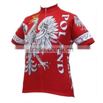 Good price red cycling jersey cheap mens cycling wear personlized cycling clothes