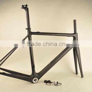 2014 newest OEM service super light carbon road cycling frame in inne cable routing