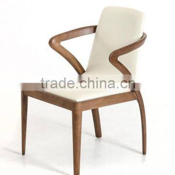 Unique design solid wood fabric dining chair furniture HDC1506