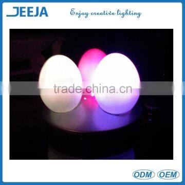 High waterproof LED Plastic egg shaped bar light / LED Plastic and shining egg shaped bar light