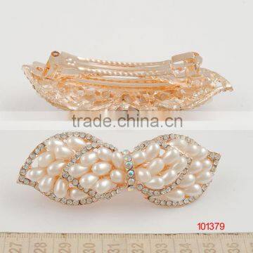 Hair clip with crystal rhinestone