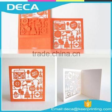 China Supplier Custom Greeting Card New Product 2016 Laser Cut birthday card for online shopping