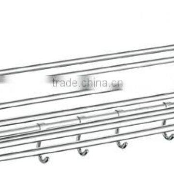 Folding towel rack with hooks high quality 11311-3