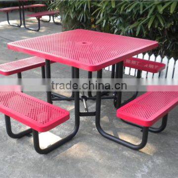 Garden metal dining picnic table manufacturer