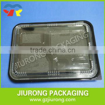 disposable plastic food grade compartment sushi container