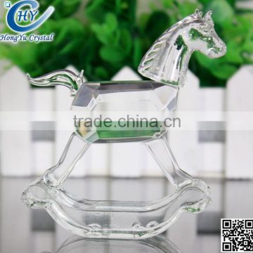 crystal rocking horse figurines