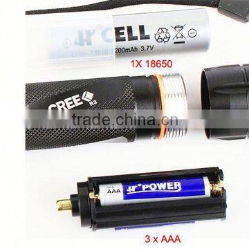 1174 New Multi Function Zoomable Police Torch Aluminum Flashlight With Window Breaking Head photo-5