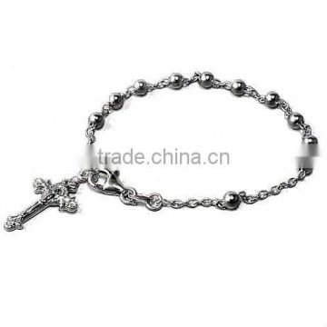 XLT-CB38 spiritual bead steel bracelet - Jesus bead bracelet