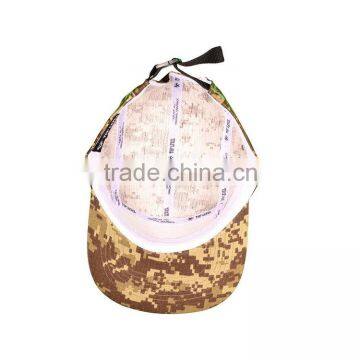 Factory Wholesale Custom Army Style and Green Camo Plain 5 Panel Cap photo-4
