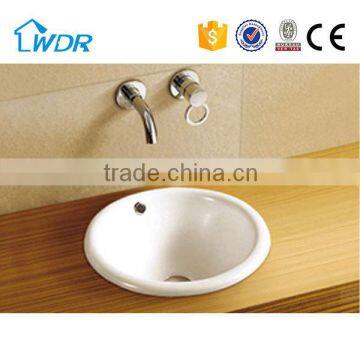 Small round ceramic wholesale cheap Counter Top Wash Basin