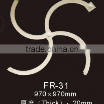 FR31 PU wall plaques/wall roof trimps/Decorative PU moulding/decoration material