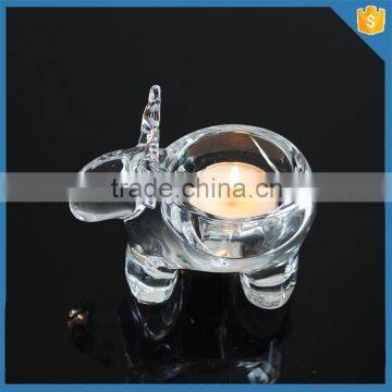 LXHY-EC0625 reindeer animal shape crystal tealight candle holder