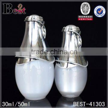 30ml 50ml fat unique empty luxury cosmetic bottles plastic UV pump and cap                        
                                                                                Supplier's Choice