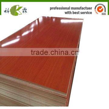 Hot cherry melamine particle board