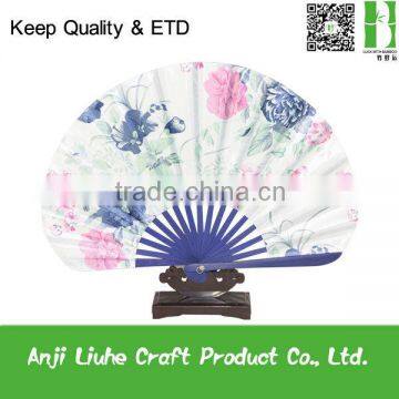 Cloth Bamboo Fan For Wedding home decoration