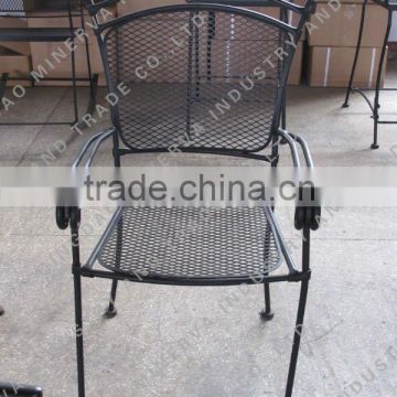 Blanck metal mesh outdorr chiar