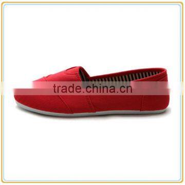 HOT!!China factory Women's Shoe Slip on Sneaker Canvas Flat