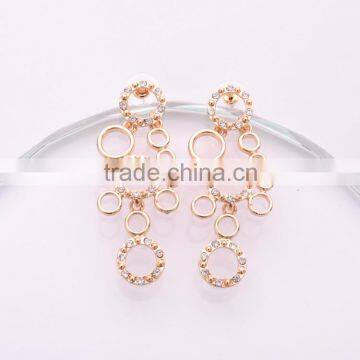 2016 Antique Women Charm Cystal Bridal Dubai Jewelry Sets 5 Pieces Pendant Earings Bracelet Necklacer Gold Jewelry Set