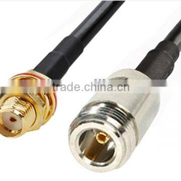 RF Cable Assembly N Female to SMA Female cable LMR195/RG58 for