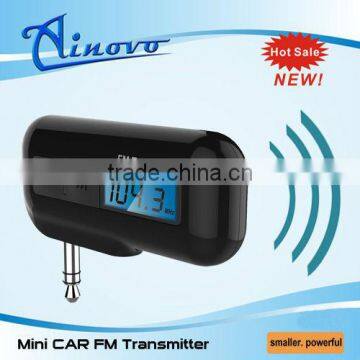 2016 newest design Mini FM Transmitter with car charger for iphone 5 and convert car fm radio to car mp3 player