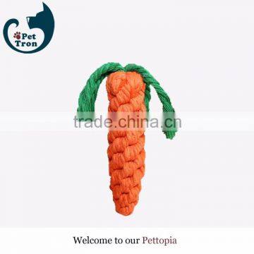 Carrot shape rope pet toys for dog