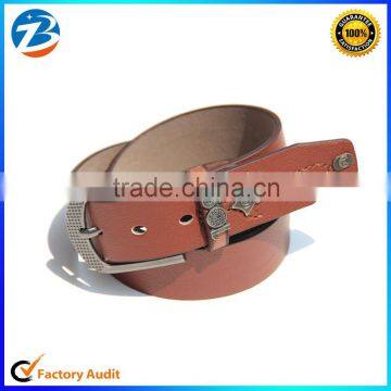 New Design Men Leather Pin Buckle Embossed Belt