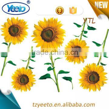 Sun Flower Design PVC Home Decoration Wall Stickers photo-2