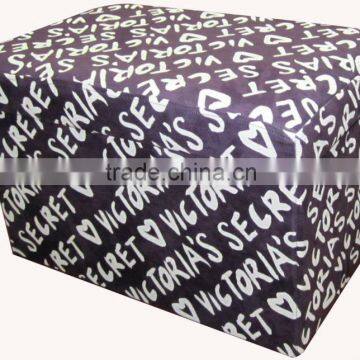 beautiful!Heart design Suede foldable storage bench