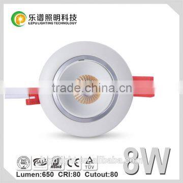 Sunset CCT Adjustable 0-100% Dimmable 8W COB LED Downlight--Dim to Warm Hot New Products for 2015 Led Downlight 8w photo-3