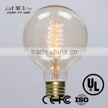 global clear vintage retro dimmable G95 dimmable led bulbs 40w e27 chandelier Edison led lights led bulb