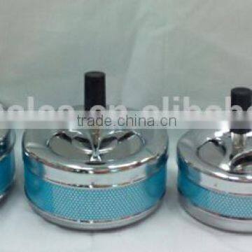 Assorted Color Spinning Push Down Metal Cigarette Ashtrays