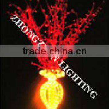 vase light LED 3D decor motif light