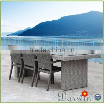 Stylish granite top dining table set with 4 chairs for sale