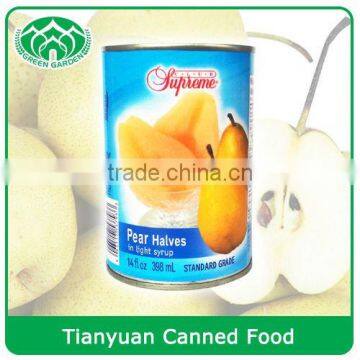 Canned pear halves in light syrup for sale