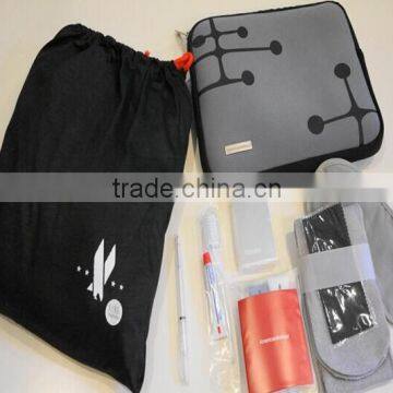 Deluxe quality airline travel kit with ipad case