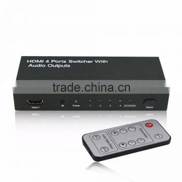 HDMI Switchers 4 input 1 output with with audio amplifier SPDIF