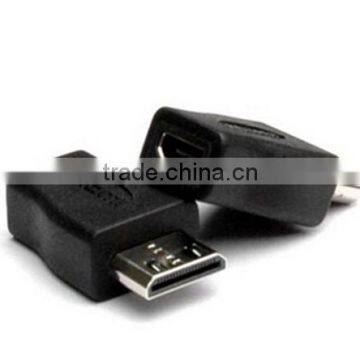 MiniHDMI C male to MiniHDMI C female adapter black color 1080P cabletolink