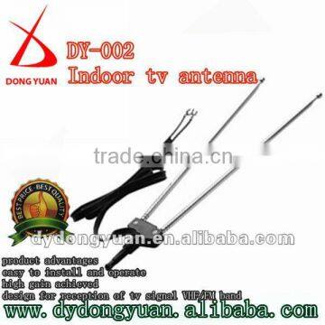 Telescopic antenna for tv