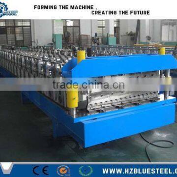 Good Pefomance PLC Hydraulic Corrugated Echelon Form Double Layer Roll Forming Machines for Metal Building Roof And Wall