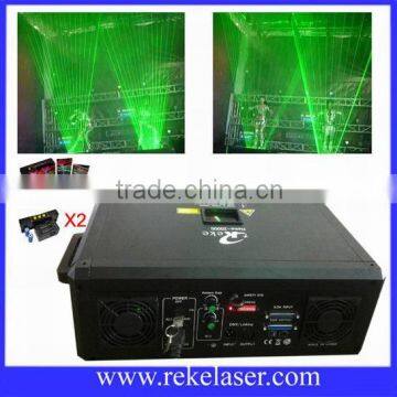 long lifetime and high quality CNI 2w green laser man show system