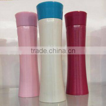 lady flask slender bottle double-wall stainless steel vacuum flask
