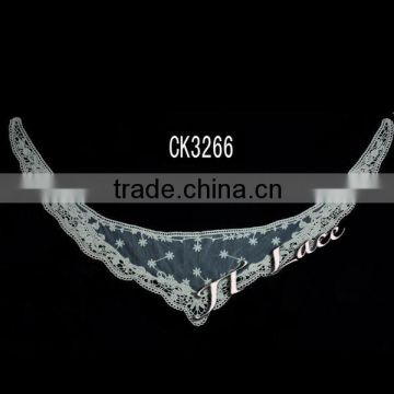 white color collar lace for garment CK3266