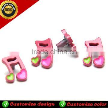 Attractive music design ladies steel buckle for shoe