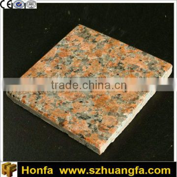 Natural stone maple red big slabs and granite tiles, quarry for sale