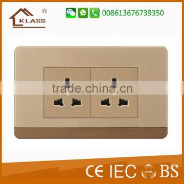 INTERRUPTOR DOBLE UL American Type110-250v 10a 2gang 1 Way Electric Plat Light Switch photo-6