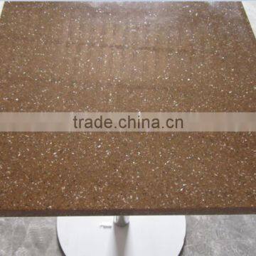 Glossy round marble acrylic solid surface table tops restuarant dining table,made stone coffe table