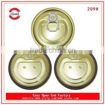209# Canned Lupin Beans Lid Tinplate Easy Open End photo-3