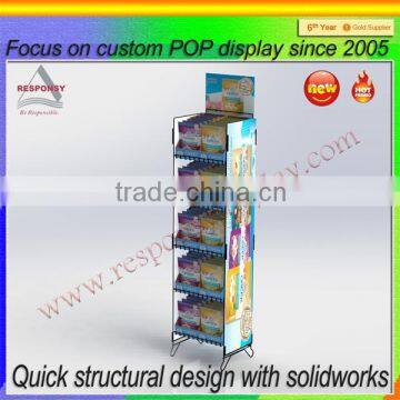 POP custom facial mask display stand made from metal