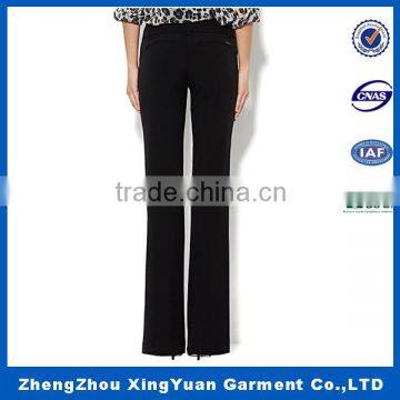 wholesale high quality female trousers,new ladies fashion trousers design custom